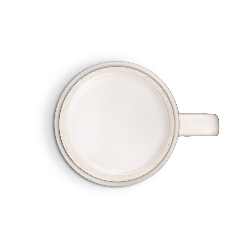 MIGHTY. Ceramic mug with cylindrical body 330 mL