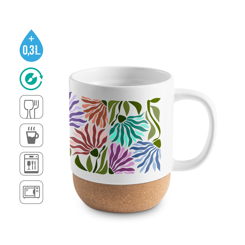RORY SUB. Ceramic mug with sublimation coating 390 mL