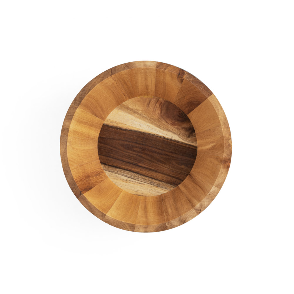 SAGE. Round acacia wood salad bowl