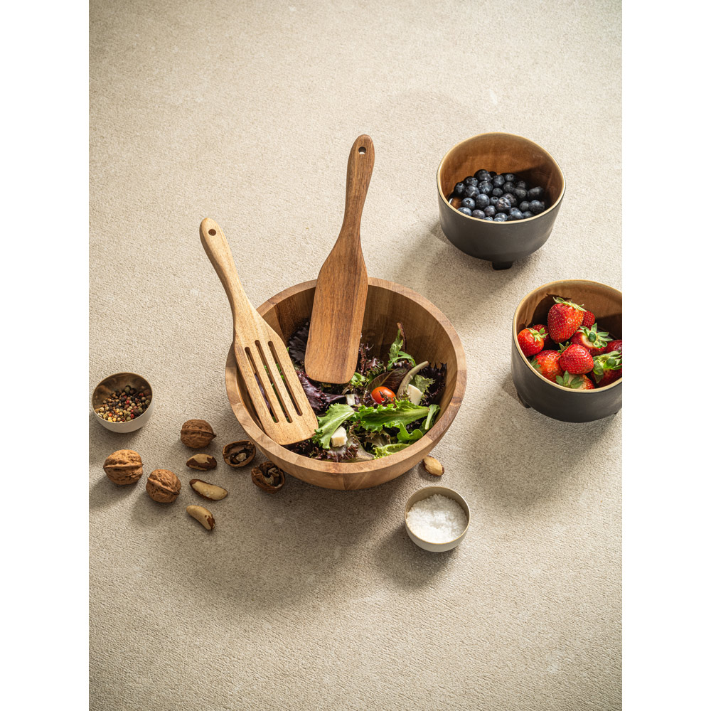 SAGE. Round acacia wood salad bowl