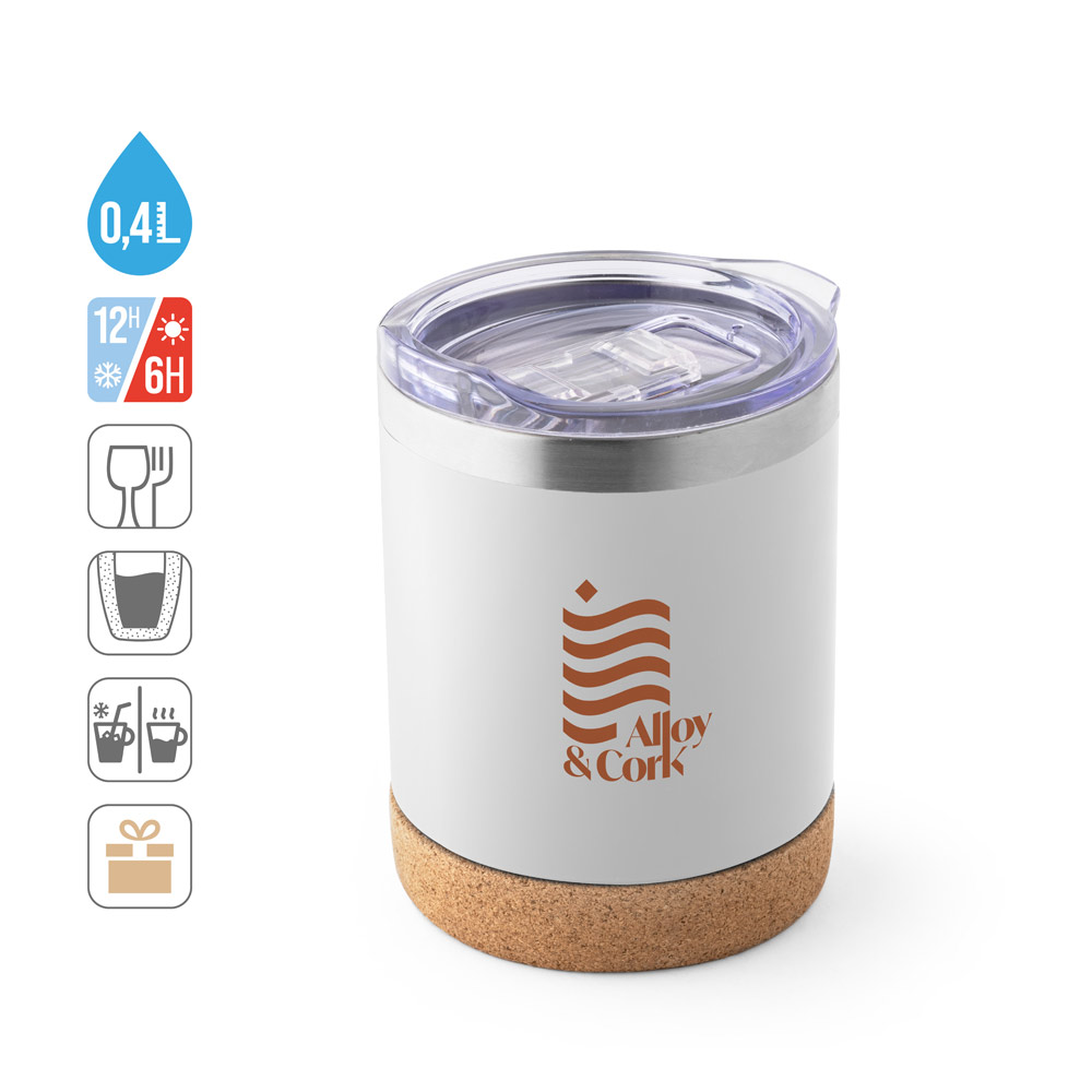 SOLBERG TUMBLER. Stainless steel travel cup 400 mL