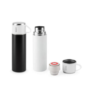 COMANECI. Double-walled stainless steel bottle (90% recycled) with matte finish 490 mL