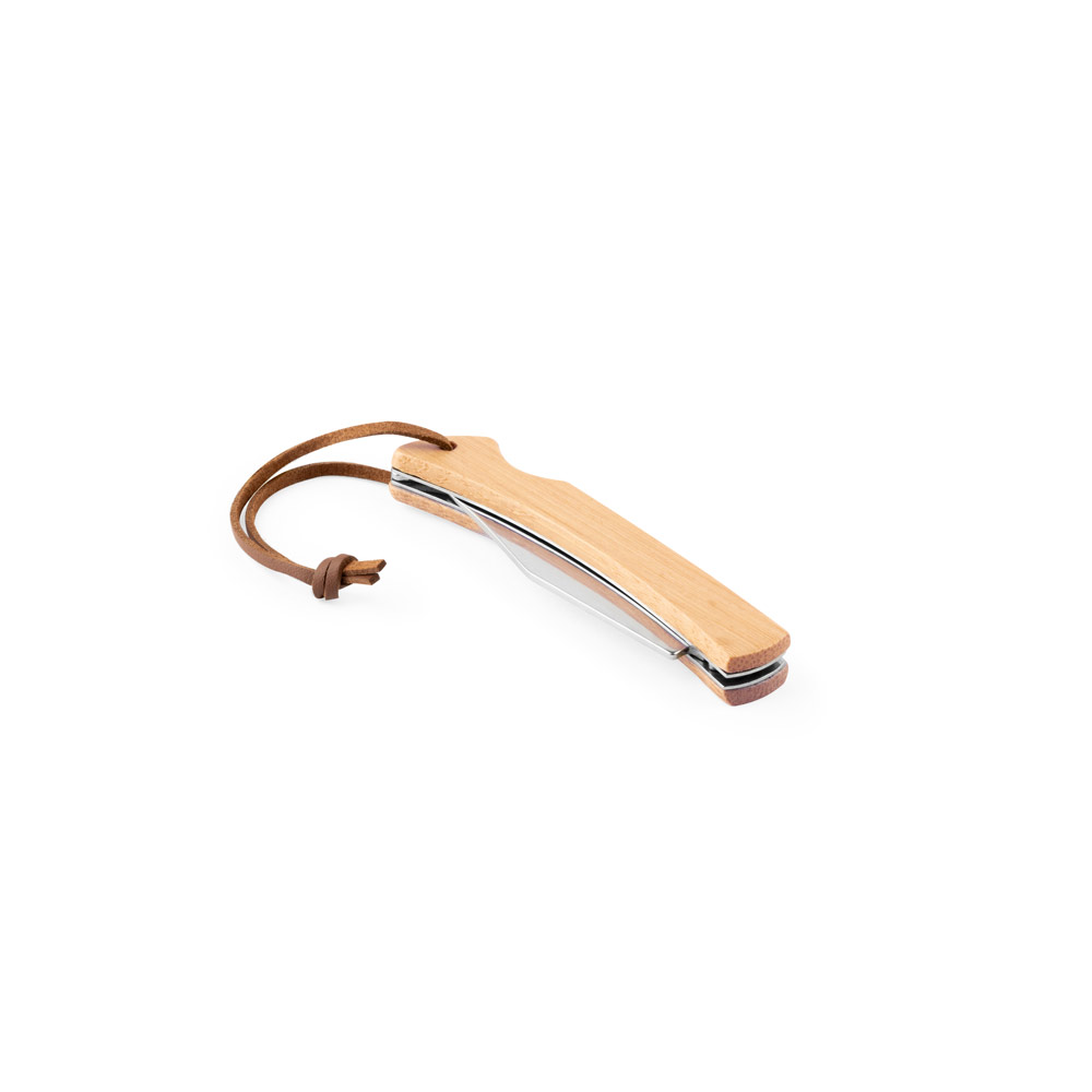 RANGER. Pen Knife with stainless steel blade and bamboo handle