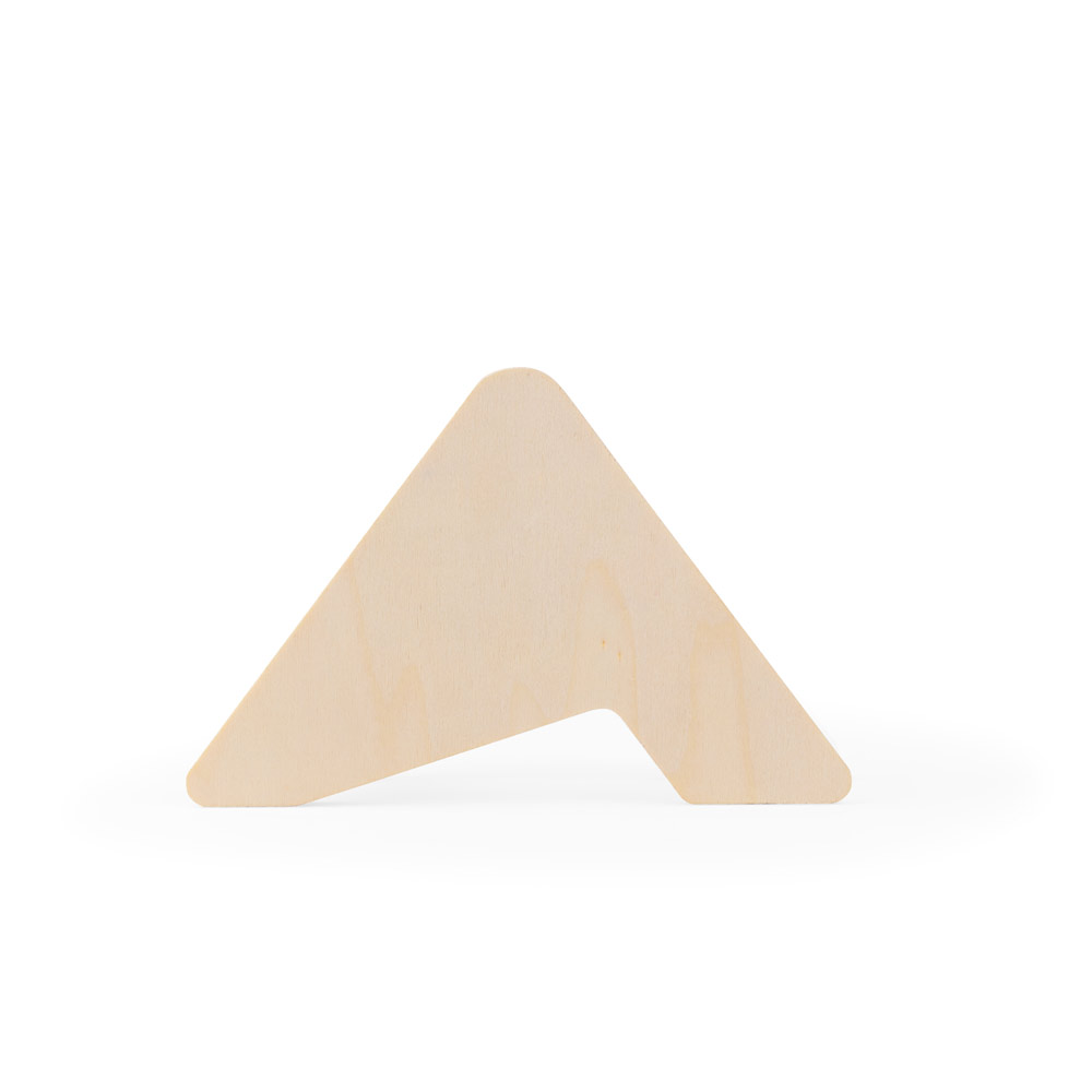 PLYCORK. Plywood stand with 6 cork coasters