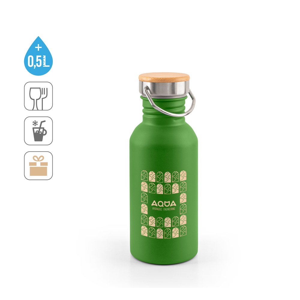 EWING. Single-wall stainless steel bottle (90% recycled)