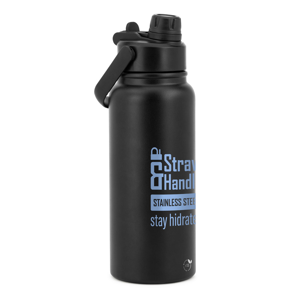 ALCARAZ. Stainless steel bottle (90% recycled), double wall vacuum insulated