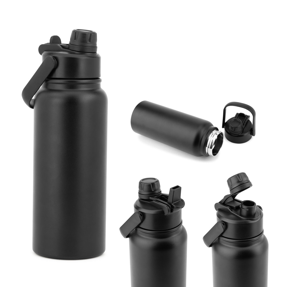 ALCARAZ. Stainless steel bottle (90% recycled), double wall vacuum insulated