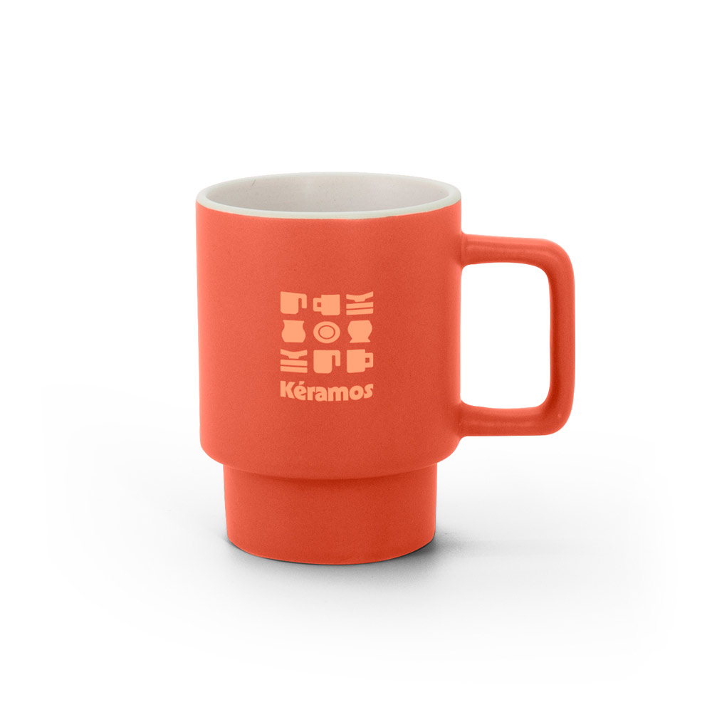 KUERTEN. Ceramic mug with matte finish, 330 mL