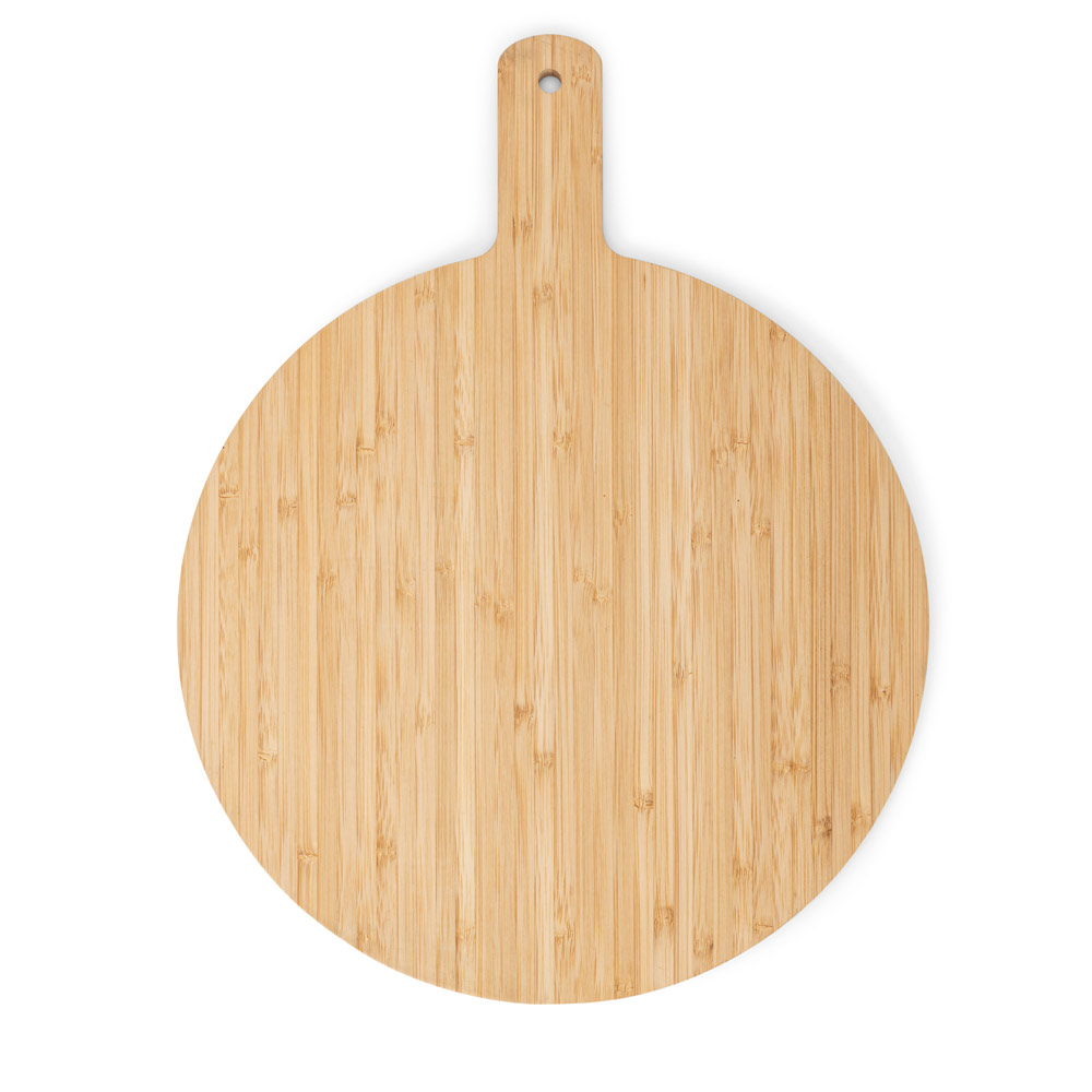 CHEESANO. Round shaped bamboo serving board