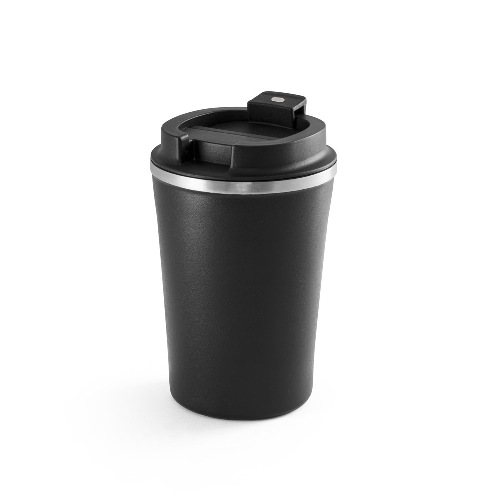 PHELPS CERAMIC. Stainless steel travel mug with ceramic interior finish 470 mL
