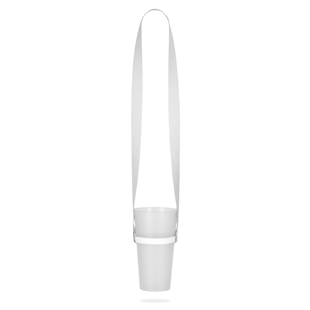 ROTHERHAM. SET Lanyard SUBLIMATION Long II (20 mm) Duo in recycled polyester (100% rPET) with silicone Cup Holder