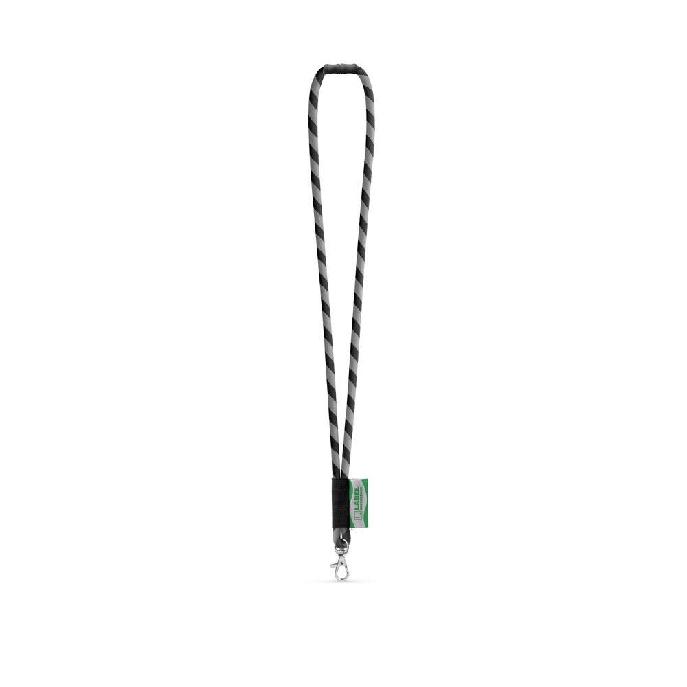 WISBECH. SET Lanyard TUBE Long (Ø 7 mm) with Hook Trigger Snap 9 mm and safety lock Ø 7 mm