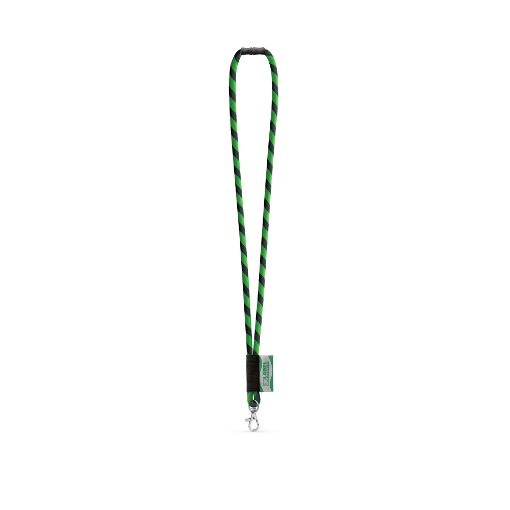 WISBECH. SET Lanyard TUBE Long (Ø 7 mm) with Hook Trigger Snap 9 mm and safety lock Ø 7 mm