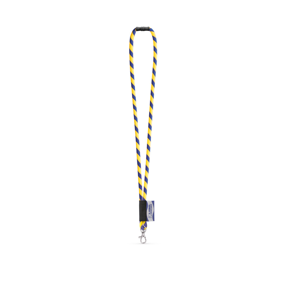 WISBECH. SET Lanyard TUBE Long (Ø 7 mm) with Hook Trigger Snap 9 mm and safety lock Ø 7 mm