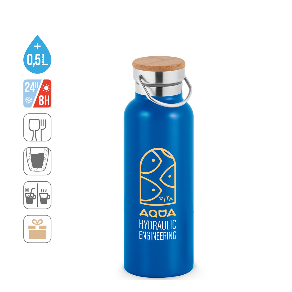 RAGNAR. Stainless steel (36% recycled) double-walled vacuum insulated bottle 570 mL