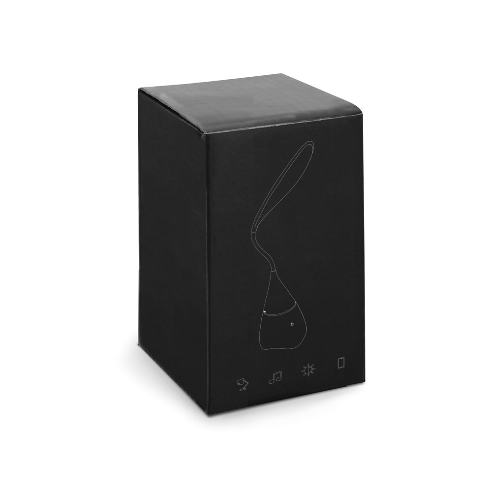 GRAHAME. Portable desk lamp with speaker and 5-hour battery life in recycled ABS (100% rABS)