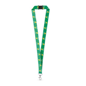 DOVER. SET Lanyard SUBLIMATION Long II (20 mm) in recycled polyester (100% rPET) with Hook Trigger Snap 20 mm and safety lock