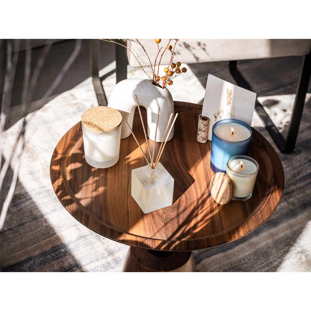 ZEN 80. Aromatic candle in a glass holder with a cork lid 80 g