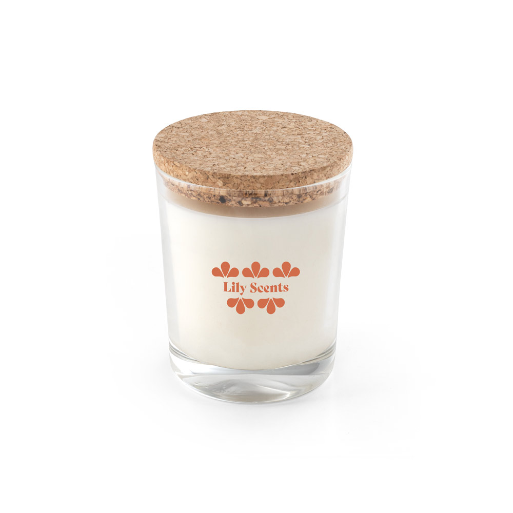 ZEN 180. Aromatic candle in a glass cup with a cork lid 180 g