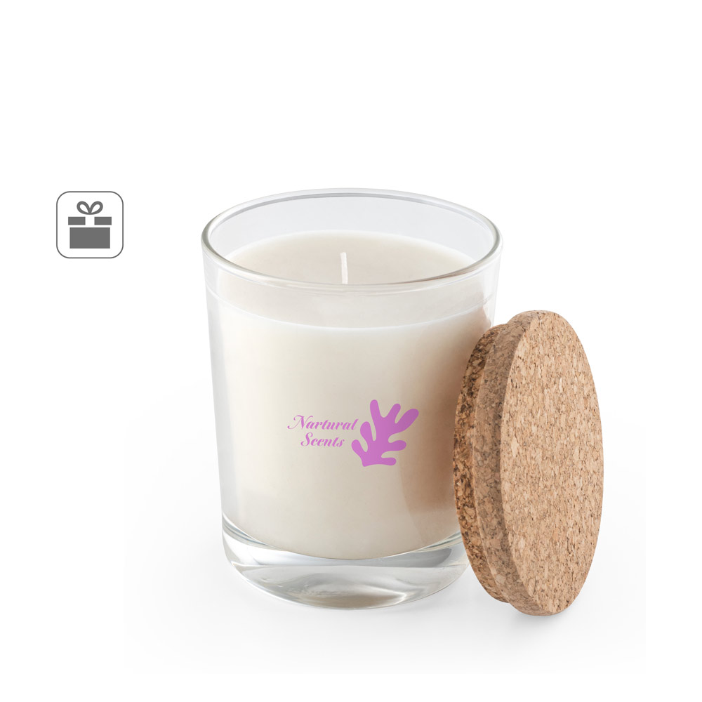 ZEN 180. Aromatic candle in a glass cup with a cork lid 180 g