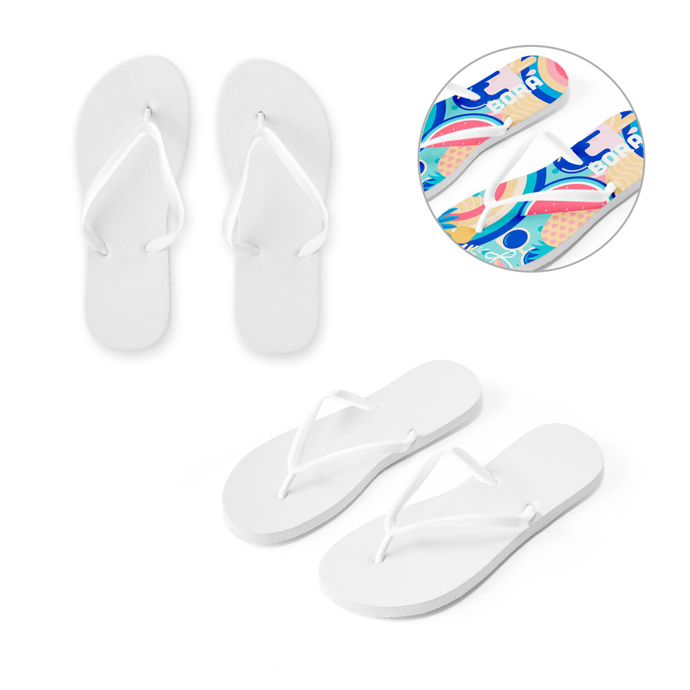 BALI L / XL. Slippers with fully customizable sublimation soles