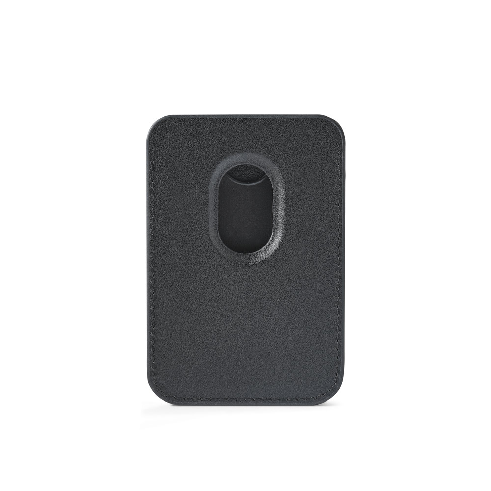 CONNOR. Magnetic PU card holder that attaches easily to the back of your mobile phone, with RFID blocking