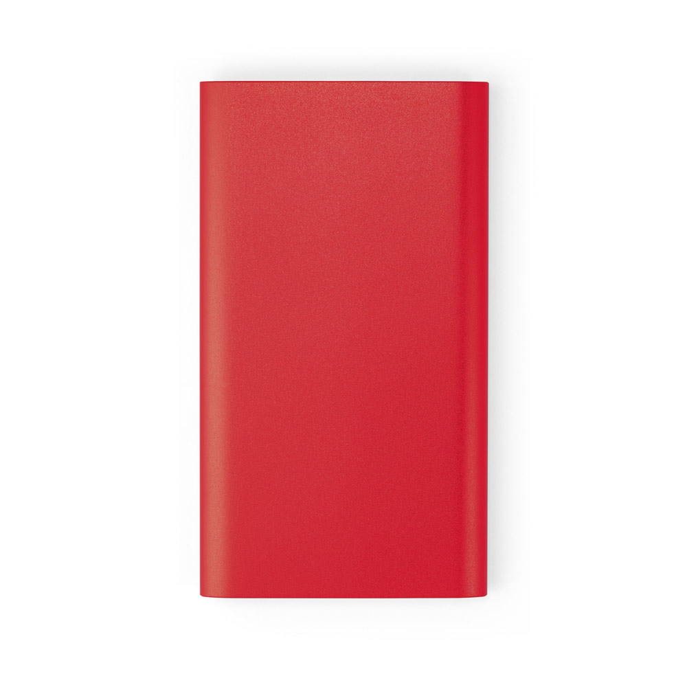 CASSINI. Power bank 4.000 mAh with 5W wireless charger in recycled aluminium (100% rAL)