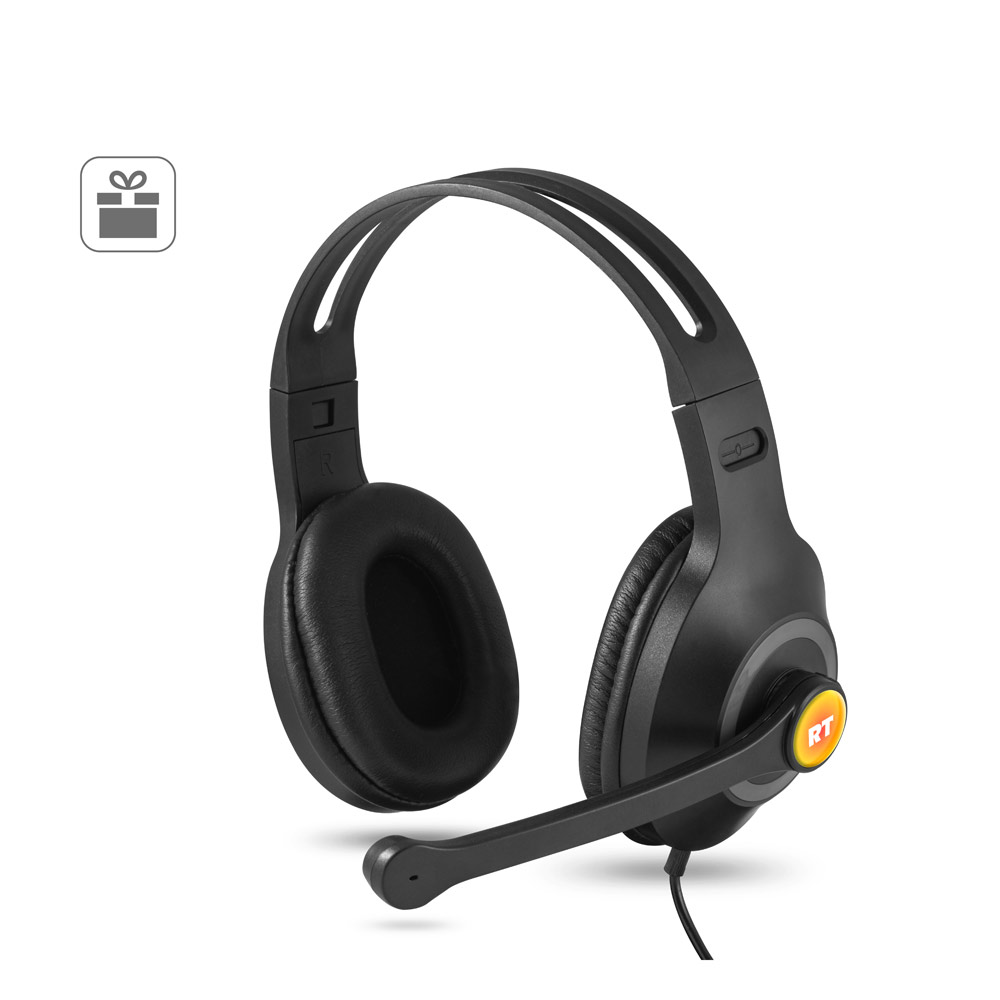 KILBY. Adjustable headphones with microphone in ABS and PP
