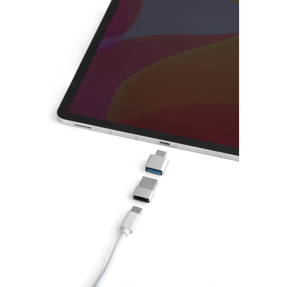 MINSKY. Set of 2 aluminium USB-A / USB-C adapters