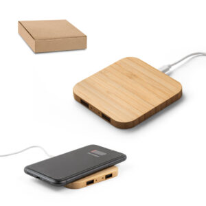 DALTON. Superfast 15W bamboo wireless charger