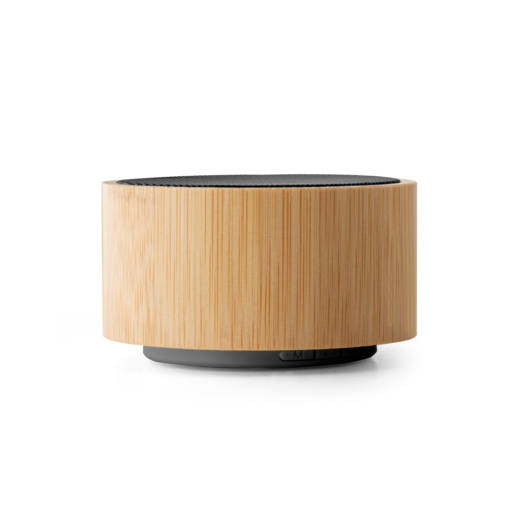 ARBER. Portable 3W speaker with 4h battery life in bamboo and recycled ABS (100% rABS)
