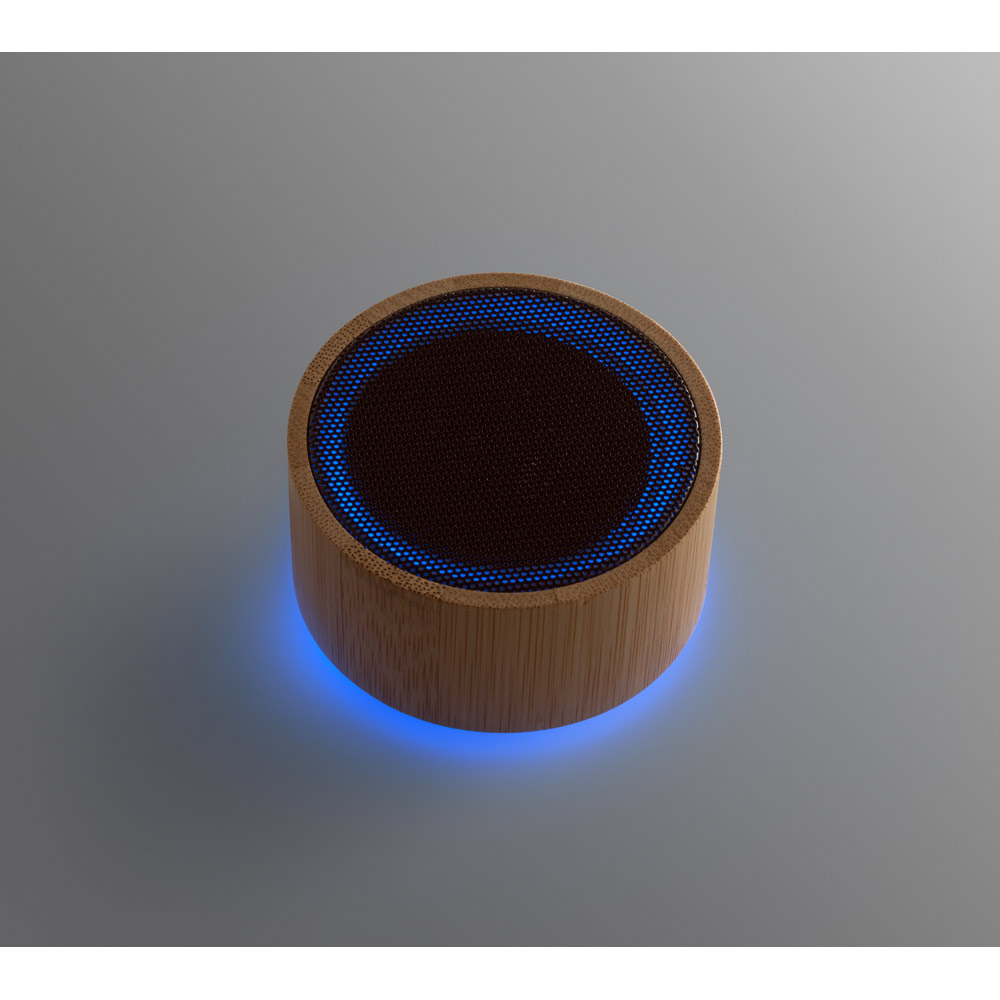 ARBER. Portable 3W speaker with 4h battery life in bamboo and recycled ABS (100% rABS)
