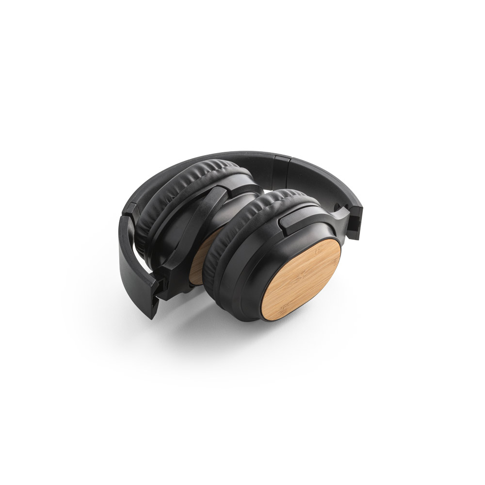 GOULD. Foldable wireless headphones with 4h battery life in bamboo and ABS