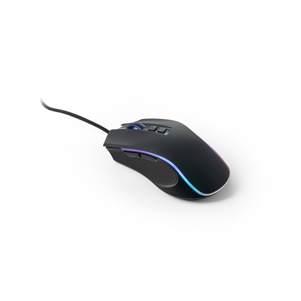 THORNE MOUSE RGB. Gaming mouse with 1'5m cable and ABS RGB LED lights