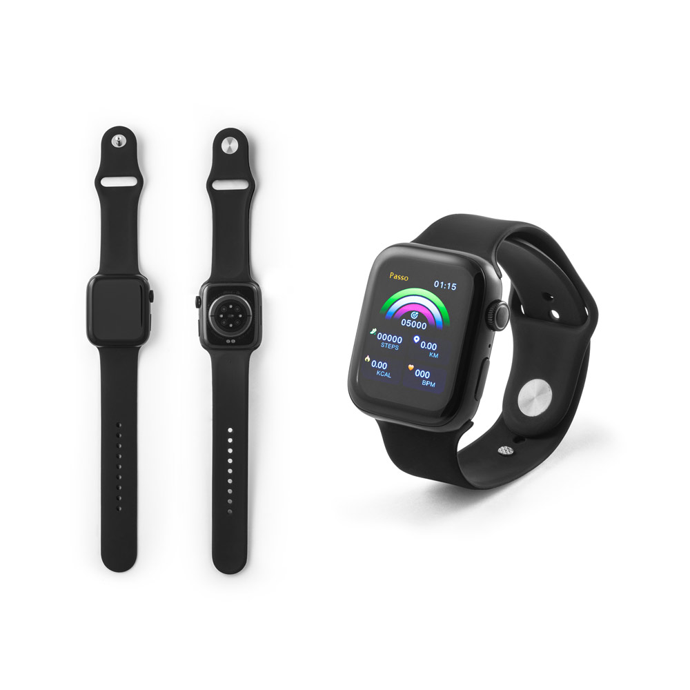 WILES. Smartwatch with 1'85" screen, IPX4 and 3-day battery life and silicone strap