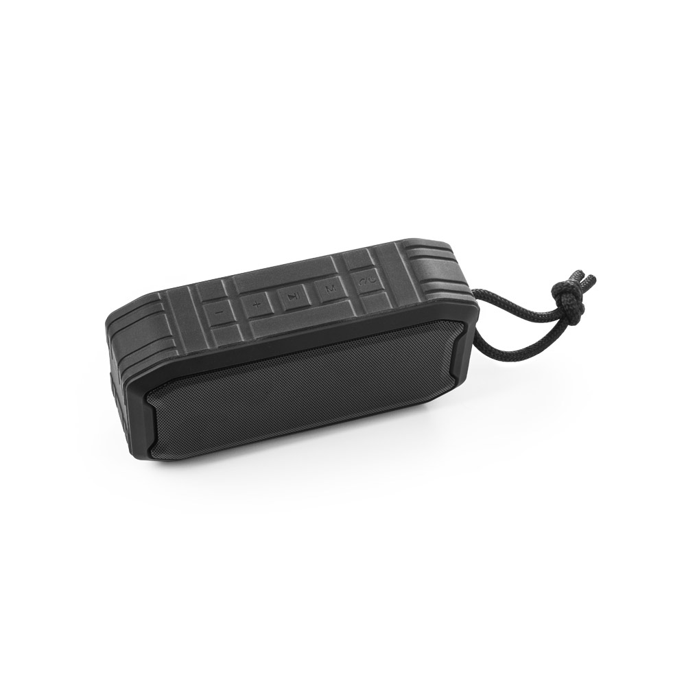 SHEERAN. Portable 10W speaker with IPX7 and 9h battery life on 100% recycled ABS