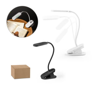 NESBIT II. Portable desk lamp with clip and 30h autonomy at 65% rABS
