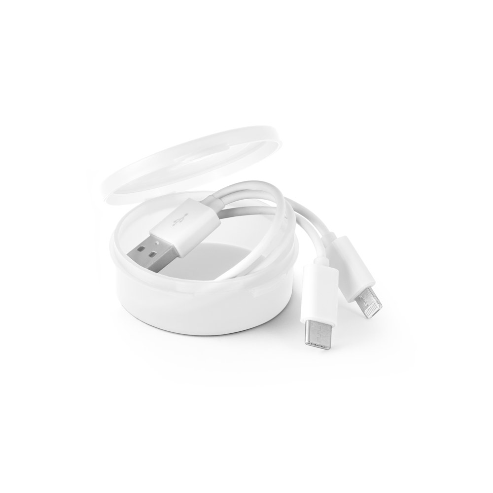 EMMY. 3 in 1 USB cable in ABS and PVC