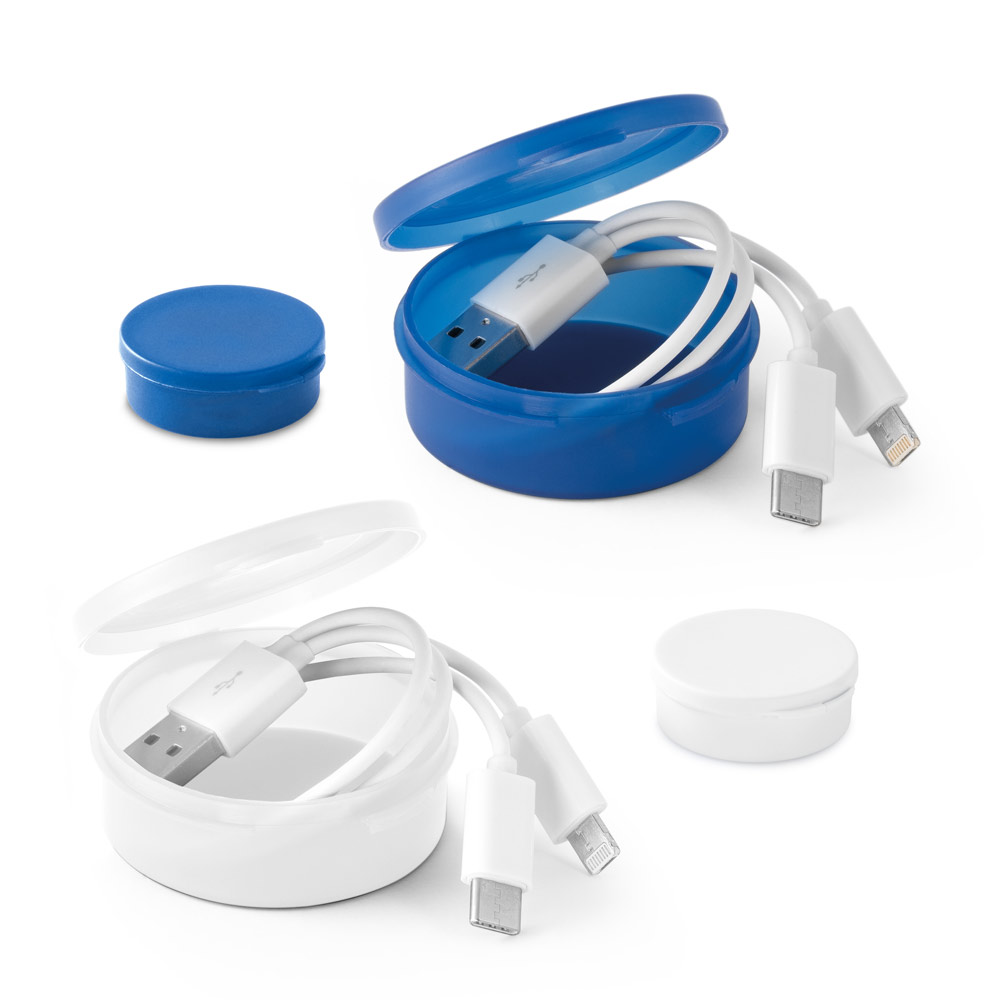 EMMY. 3 in 1 USB cable in ABS and PVC