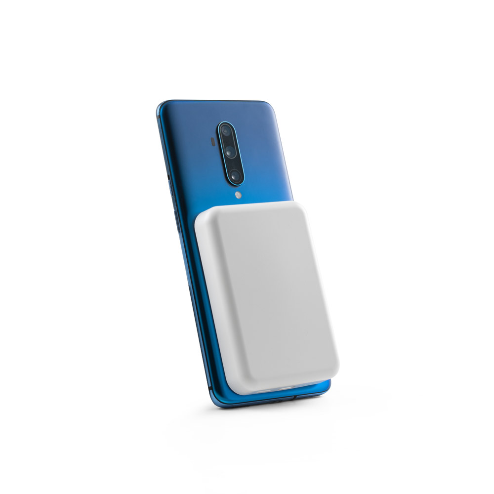 AMPERE 10. 10.000 mAh magnetic power bank with 15W superfast wireless charger in recycled ABS (100% rABS)