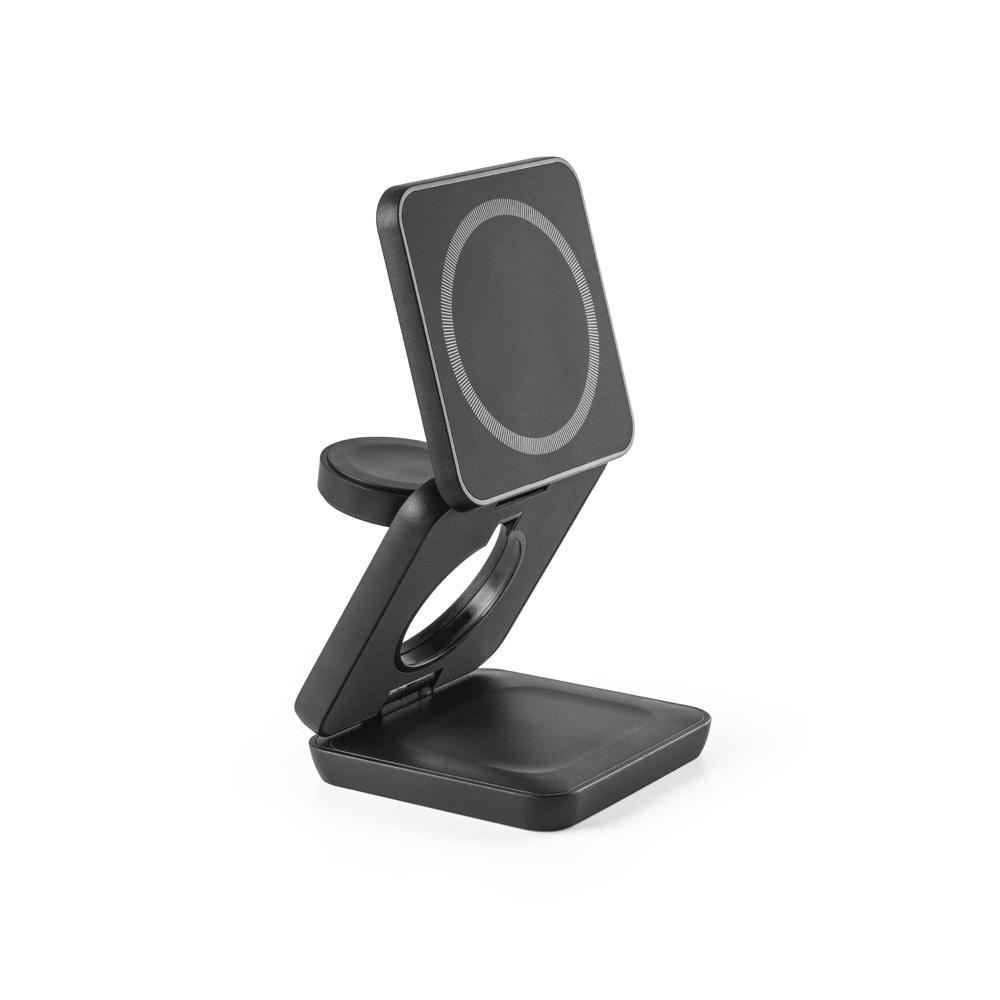 BROGLIE. Super fast 15W 4-in-1 magnetic wireless charger in recycled ABS (100% rABS)