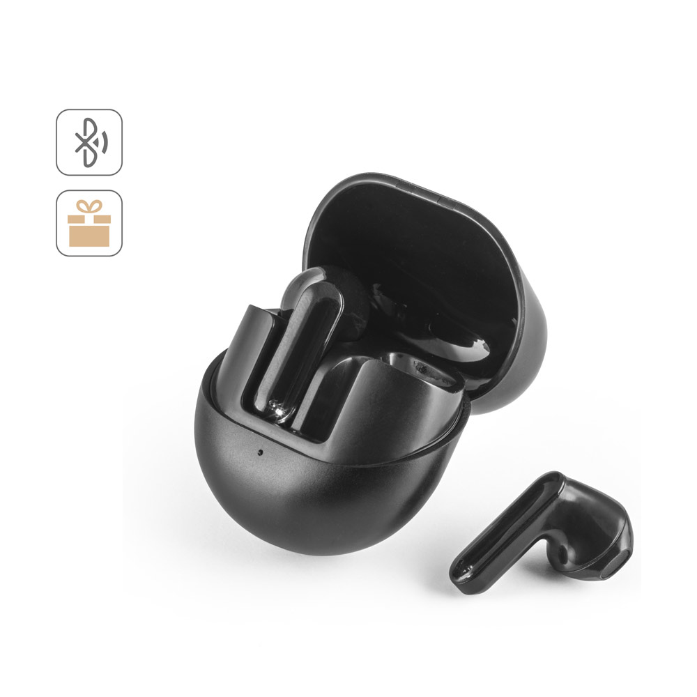 BURTON. Wireless earphones in recycled ABS (100% rABS) with 12 hours of battery life