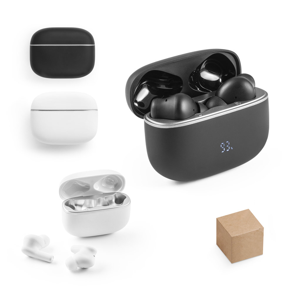 CAUBY. Wireless headphones in recycled ABS (100% rABS) with ANC and 10 hours of battery life