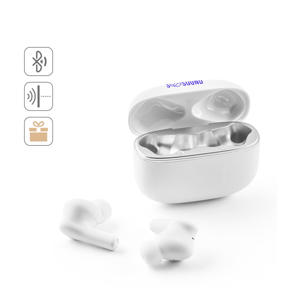 CAUBY. Wireless headphones in recycled ABS (100% rABS) with ANC and 10 hours of battery life