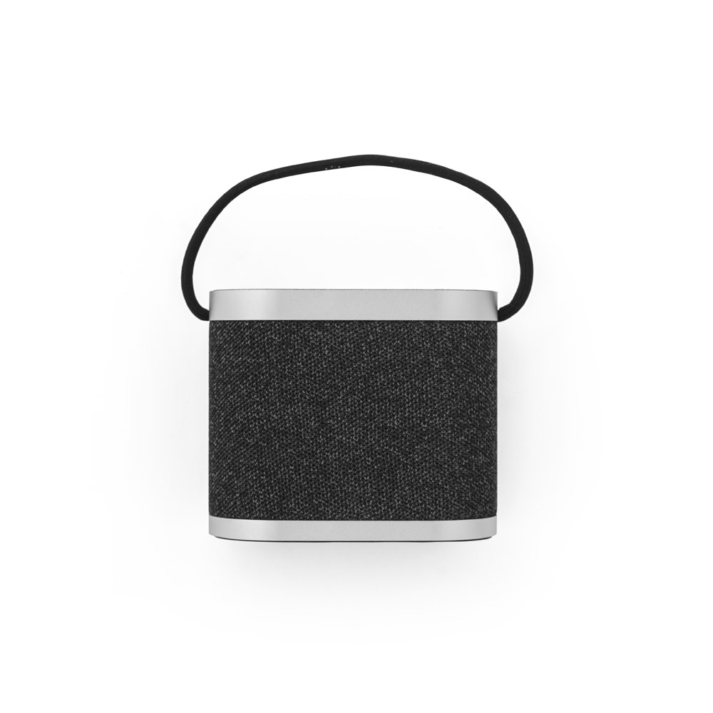 GUETTA. 5W portable speaker with super-fast 15W wireless charger and 2h battery life made of bamboo and recycled PET (100% rPET)