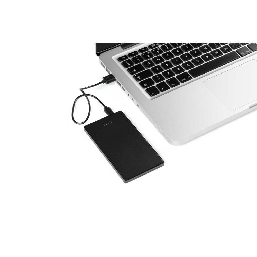DENNING. 5.000 mAh slim stainless steel power bank