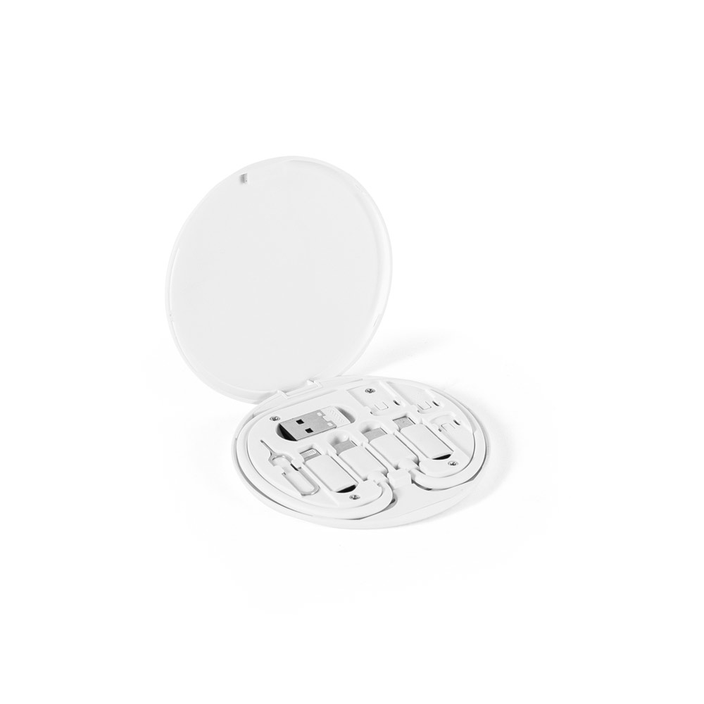 SYSTROM. Recycled ABS (100% rABS) superfast charging cable and adapter set