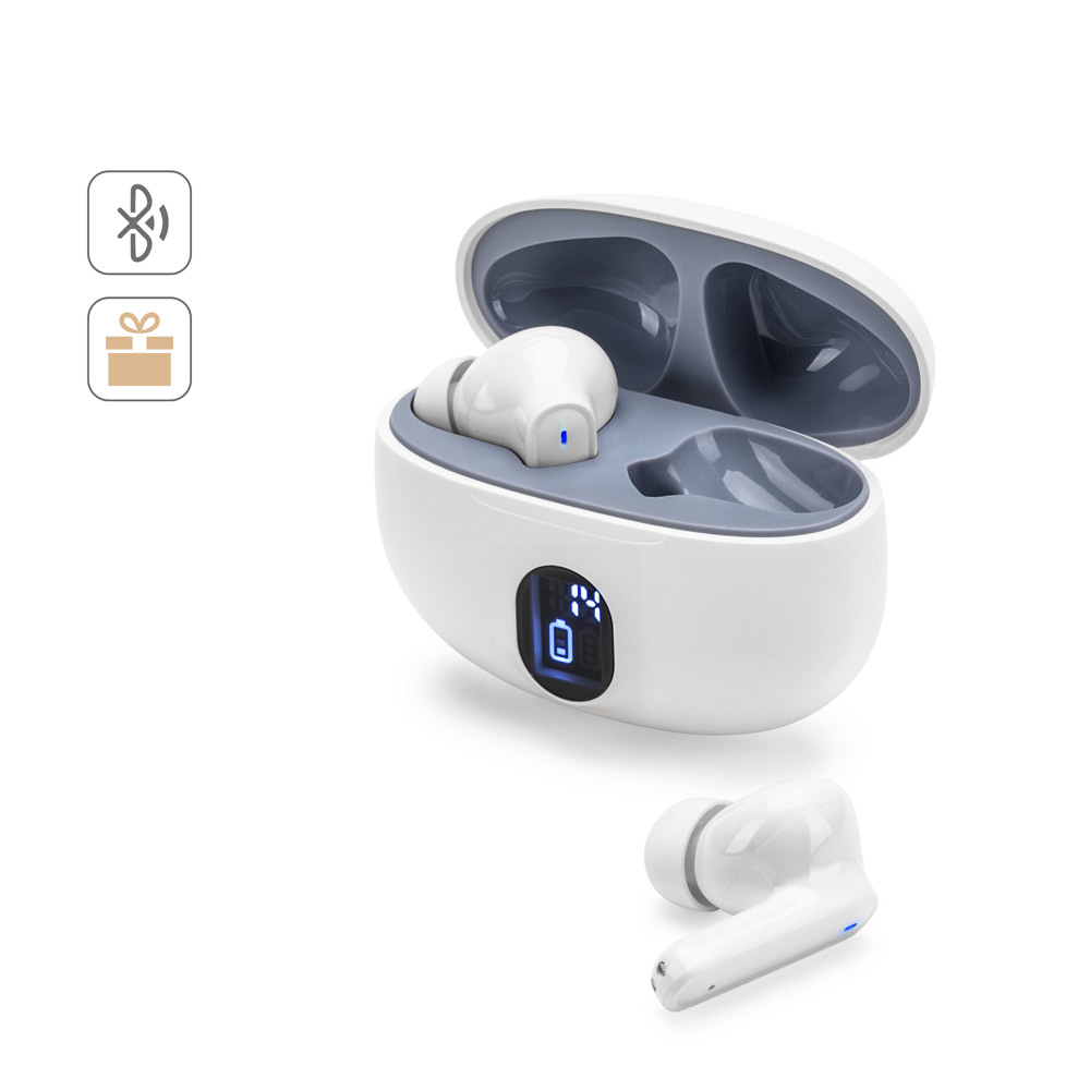 CAETANO. Wireless earphones with 4 hours of battery life on recycled ABS (100% rABS)