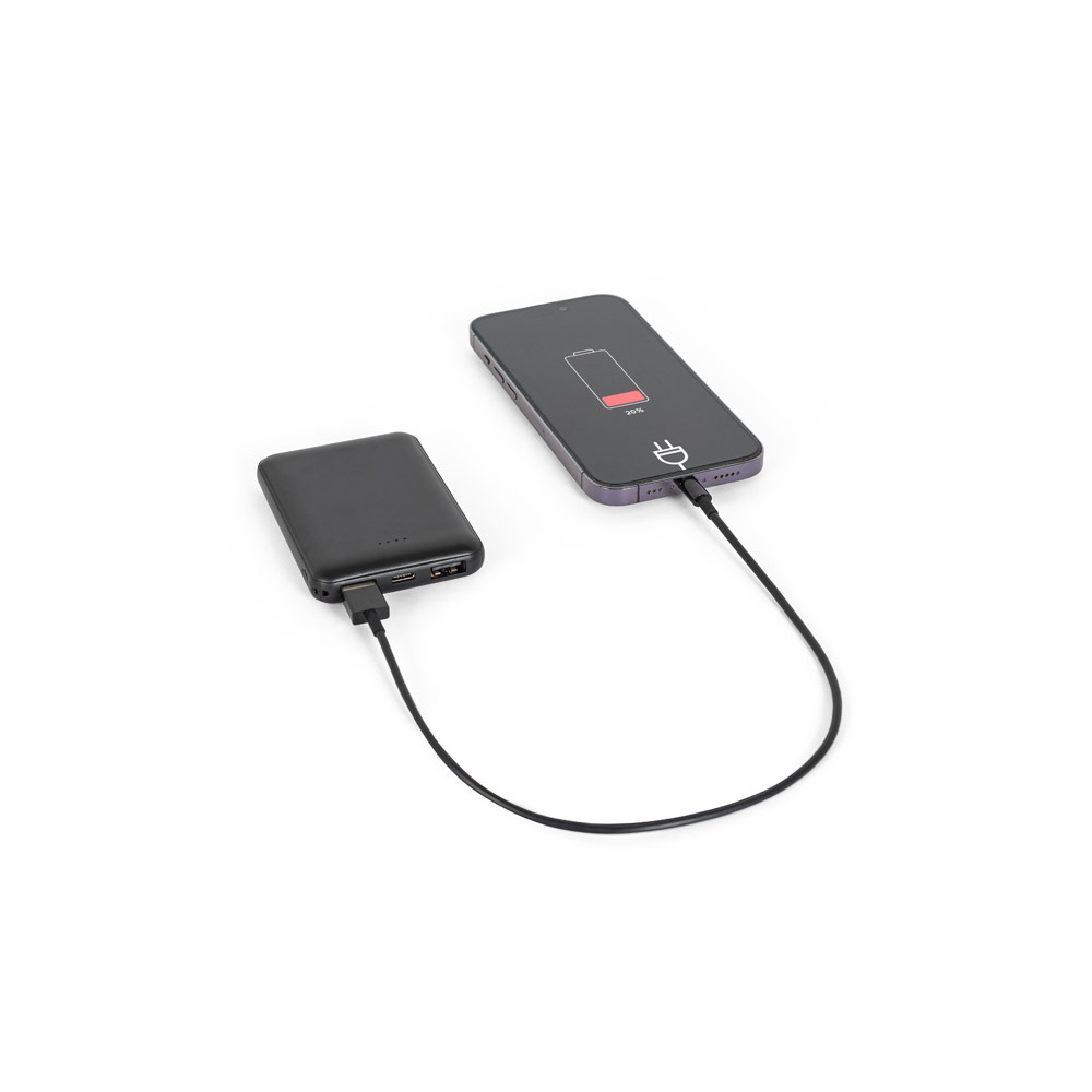 LEAKEY 5. Power bank 5.000 mAh in recycled ABS (100% rABS)
