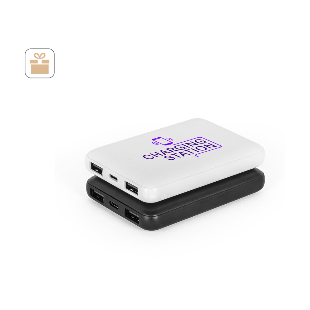 LEAKEY 5. Power bank 5.000 mAh in recycled ABS (100% rABS)